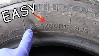 How to read a Tire Size EASY [upl. by Helm]