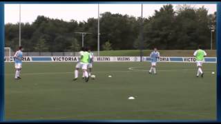 Fussball Training mit der U19 FC Schalke 04  Hinterlaufen im Aufwärmprogramm [upl. by Philipines811]