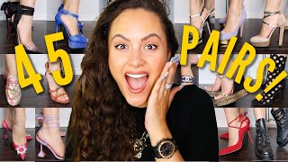 My CRAZY Designer Shoe Collection heels  flats TRY ON [upl. by Obe23]