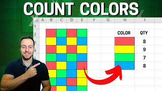 How To Count Colors with an Excel Function  Count Colored Cells [upl. by Llennaj638]