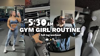 MY 530am GYM GIRL MORNING ROUTINE [upl. by Gatias]