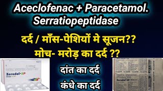 Zerodol SP Tablet  Zerodol SP Uses in Hindi  Zerodol SP Composition Doses side effects [upl. by Ennaimaj]