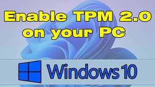 Enable TPM 20 on your PC  Windows 11 system requirements [upl. by Eldredge363]