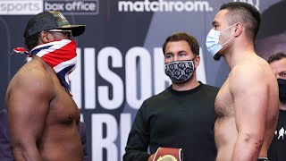 Derek Chisora vs Joseph Parker  FULL WEIGH IN amp FACE OFF  Matchroom Boxing [upl. by Sabir]