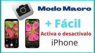 Cómo Activar el Modo Macro en iPhone 13 [upl. by Doloritas552]