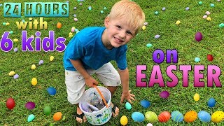 24 Hours With 6 Kids On Easter [upl. by Redyr]