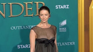 Caitriona Balfe STARZ “Outlander” Season 5 World Premiere Red Carpet Fashion [upl. by Esaele]