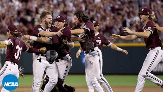 Final out from Mississippi States 1st College World Series title 2021 [upl. by Rriocard]