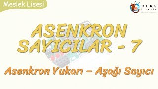 ASENKRON SAYICILAR  7  ASENKRON YUKARI  AŞAĞI SAYICI [upl. by Ynnej]