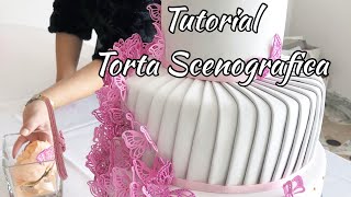 Torta Scenografica  Come fare i drappeggi con la gomma eva [upl. by Ronoc]