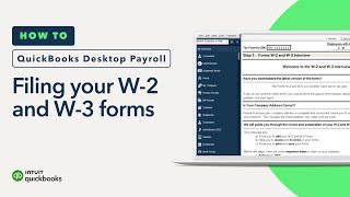 How to file your W2 and W3 forms in QuickBooks Desktop Payroll Enhanced [upl. by Toth847]