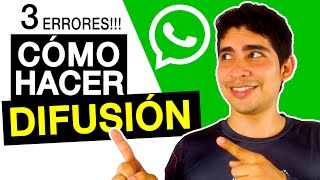 💚 Cómo HACER una Lista de DIFUSIÓN en WHATSAPP Business y Enviar un MENSAJE MASIVO a Muchas Personas [upl. by Acsirp]