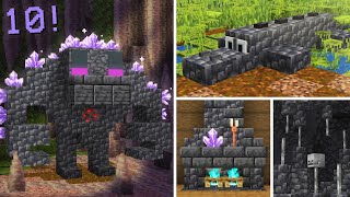 Minecraft 117 10 Deepslate build ideas  Wall designs [upl. by Remos152]