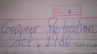 21  Consumer protection Act1986Basics Right Responsibility of consumer  unfair trade practice [upl. by Ahsaet]