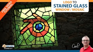 Logo to Stained Glass WindowMosaic Blender 3D Tutorial [upl. by Scarface]