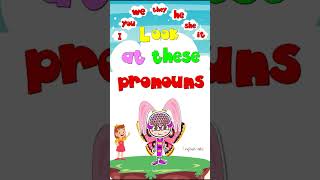 Pronouns  I you we they he she it  Subject Pronouns  Phonics Mix shorts [upl. by Navannod]