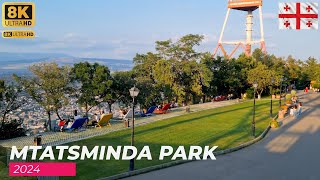 【4K】TbilisiGeorgia Mtatsminda Park Walking Tour 2024 [upl. by Mela]