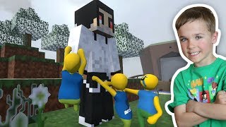 MINECRAFT in HUMAN FALL FLAT 3 NOOBS MULTIPLAYER [upl. by Airegin338]