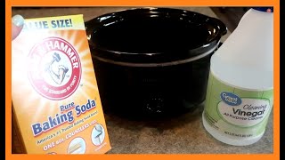 Make your Crock pot CLEAN ITSELF  Deep Clean slow cooker  HOW TO  Teach me How To Clean [upl. by Cowley]