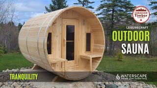 Tranquility Outdoor Barrel Sauna [upl. by Inafit676]