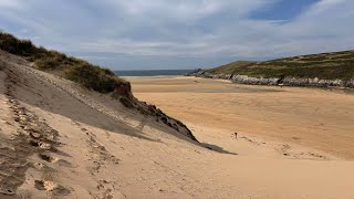 CRANTOCK BEACH AND ESTUARY WALKCAVES AND THE POEM OF CRANTOCK [upl. by Drofdeb85]