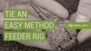 How to Tie an Easy Method Feeder Rig [upl. by Mccully]