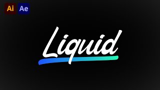 Liquid Text in After Effects  Tutorial [upl. by Atnovart]