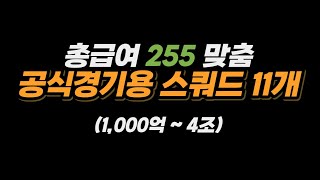 총급여 255 스쿼드는 이렇게 짜세요 [upl. by Iturk]