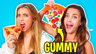 GUMMY FOOD vs REAL FOOD PIERSON WODZYNSKI VS LEXI HENSLER [upl. by Sedrul]