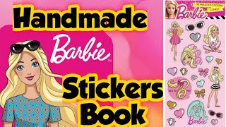 Diy Barbie Stickers Bookhow to make stickers at homediy handmade stickers [upl. by Dawes]