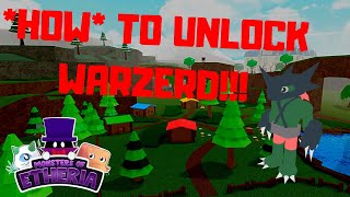 HOW TO UNLOCK WARZERD IN MONSTERS OF ETHERIA EASY [upl. by Sadie]