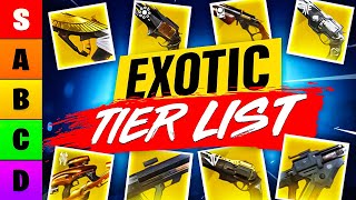 I Ranked Every Exotic Weapon in a Tier List Destiny 2 [upl. by Foulk]