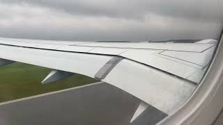 Hard landing at Billund airport Embraer 195E2 hardlanding landing billund klm [upl. by Alves]