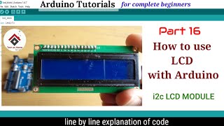 How to connect i2C 16x2 lcd display with arduino [upl. by Muirhead]