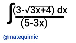 Integral3√3x4dx53x [upl. by Ariaz857]