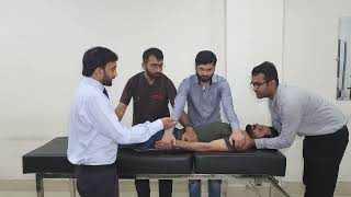 Trauma Application of pelvic binder with log roll [upl. by Neerahs]