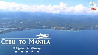 Philippines  Flight From Cebu to Manila CebuLuzon [upl. by Anitnahs]