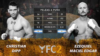 ¡El Pelado vs Thunder Un combate para crear leyendas  Nocaut  Boxeo con Guantes de MMA  YFC2 [upl. by Huntington]