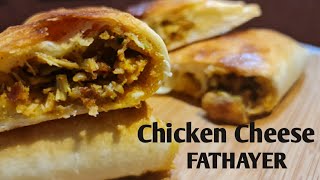 Delicious Cheese Chicken Fatayer  Homemade  Arabian Dish  B CaZa  Malayalam [upl. by Akinajnat194]