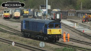 British Rail 58023 running under own power  Leicester LIP Depot  300321 [upl. by Hewet570]