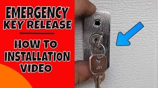 How To Install a Garage Door Emergency Key Release Video 2024 [upl. by Alviani264]