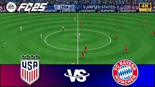 FC 25 USWNT vs BAYERN MUNICH  Feb 16 2025  Womens Friendly  PS5 Gameplay UHD [upl. by Ayamahs639]