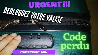 Débloquer code valise 1 minute [upl. by Ennylhsa]