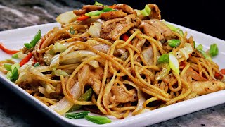 Chicken Lo Mein Recipe  Easy delicious and Healthier [upl. by Rahr664]