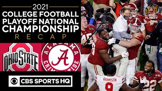 3 Ohio State vs 1 Alabama 2021 College Playoff National Championship Recap  CBS Sports HQ [upl. by Uzziel]