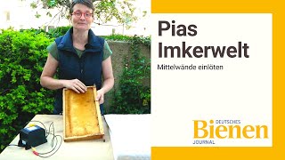 Pias Imkerwelt Mittelwände einlöten [upl. by Spracklen]