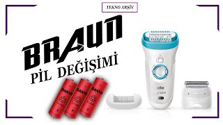 Braun Epilasyon Aleti Pil Değişim işbirliği braun tamir pil [upl. by Gaspard]