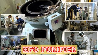 Mitsubishi HFO Purifier  Overhauling of Purifier  Vertical and Horizontal Shaft Assembly [upl. by Analle]