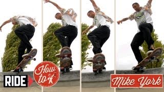 HowTo Skateboarding Noseslide Crooked Grind with Mike York [upl. by Ayeka323]