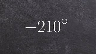 How to determine one positive and one negative coterminal angle [upl. by Carling499]